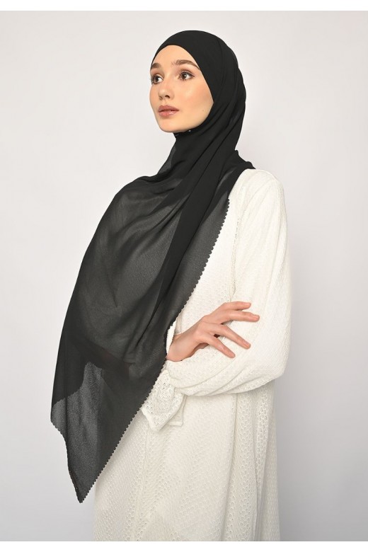 Pasmina Instan Lasercut Cerutti Black